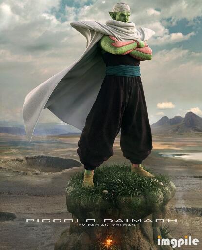 Piccolo by Fabian Roldan: Piccolo looks cool as usual. A 3D CGI render of absolute best Piccolo.