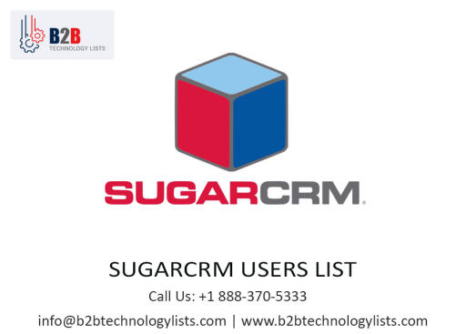 SugarCRM Users List  ✅  SugarCRM Users Mailing Lists  ✅  is ideal for implementing custom campaigns whether you prefer email, direct mail, or telemarketing approach