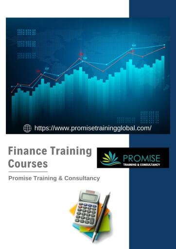 Do you want to learn the latest best practices and techniques in finance? Opt for the finance training courses in Dubai, UAE, offered by Promise Training & Consultancy. Call now on +971-4-3873584!