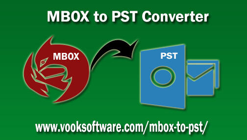 VOOK MBOX to PST Converter offers bulk conversion of MBOX to Outlook PST format. It is solution to import/export MBOX to Outlook along with all attachments.

More Info:- http://www.vooksoftware.com/mbox-to-pst/
