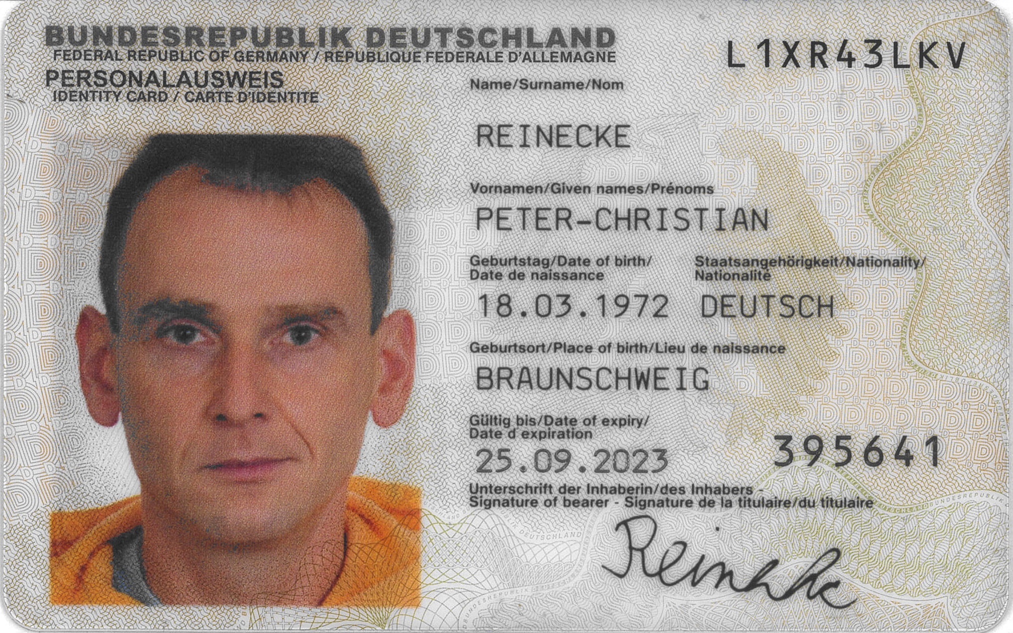 ID карта Германии