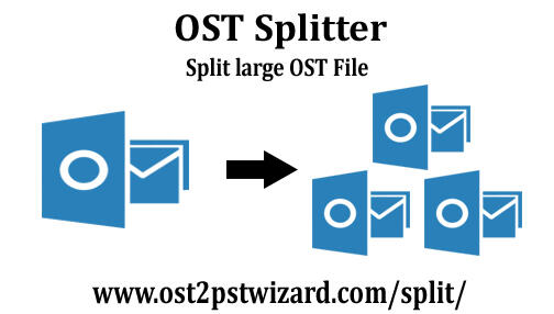 Download best OST splitter to divide OST file into several parts. It easily split oversized OST file into small files to reduce OST file size without losing any data.

 More Info :- http://ost2pstwizard.com/split/