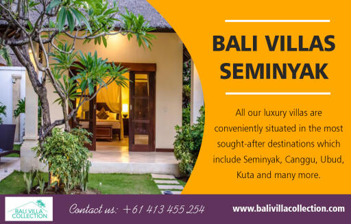 Bali pool villas in Seminyak for rent to revel in star-rated accommodation AT https://balivillacollection.com/all-villas/
Find us on Google Map : https://goo.gl/maps/XdD2GzeqQnL2
Some resorts are a destination by themselves; Bali pool villas in Seminyak for rent offer a composite and comprehensive product and vacation deals to the holiday seeker. Hotels serviced apartments, self-contained luxury villas for the families or group of friends, restaurants, bars, night clubs, discotheques, wellness centers, entertainment, sports, shopping, and the works. Once you enter the resort, you need not to look outside the resort for anything during your stay.
Social : 
https://www.pinterest.com.au/cam2239/
https://www.instagram.com/thebalivillacollection/
https://www.youtube.com/channel/UCBmpJ9zl_oATLsMhhvrGgOg

Add : Unit 8, 603 Boronia Road, Wantirna, Australia 3152
Phone: +61 413 455 254 , +62 813 3824 4628
Email:     info@balivillacollection.com