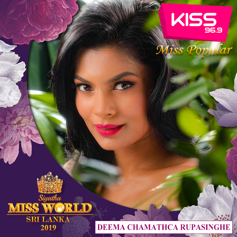 candidatas a miss world sri lanka 2019. final: 10 oct. 1pmDHW