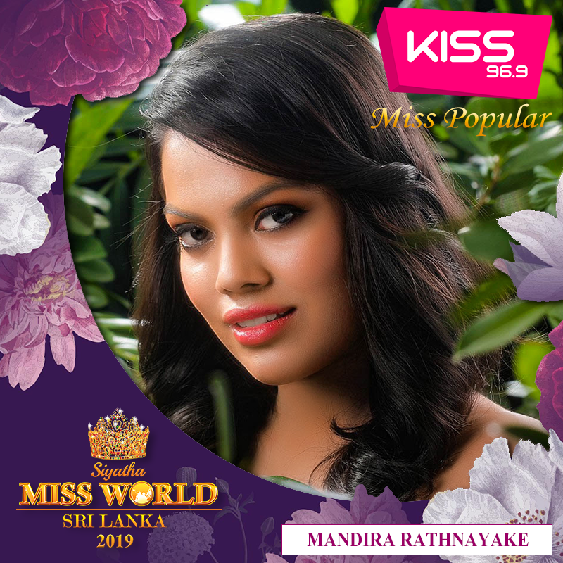 candidatas a miss world sri lanka 2019. final: 10 oct. 1pmKmL