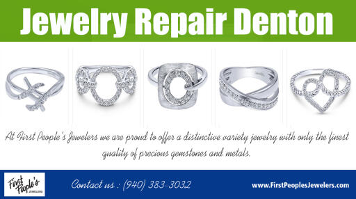 Find US: https://goo.gl/maps/AHxey7op64bEa6CE7
Jewelry Repair Denton can give extra credit towards a good reputation for your business At http://FirstPeoplesJewelers.com

Deals Us:

diamond earrings denton
jewelry store denton
best jeweler in denton
jewelry repair denton
wedding bands denton

Address : 117 N Elm St, Denton, TX 76201

Contact us

Add-117 N Elm Street,Denton, TX 76201 USA

Phone-(940) 383-3032

Email: Info@FirstPeoplesJewelers.com

Opeans At : Monday to Friday 10AM to 05:30PM/Saturday 10AM to 03PM/ Sunday Closed

Try to view a Jewelry Repair Denton service and take it as a commissioned work for you, you will get paid by just putting some of your time and effort into repairing some damaged jewelry. Love this work; in fact you don't have to worry how long your other jewelry will be displayed until they are sold, because at the same time you are also getting money in because of your extra service which is the jewelry repair.

Social links

https://engagementringflowermound.wordpress.com
http://www.23hq.com/EngagementRingsHighlandVillage
https://diamondengagementringflowermound.blogspot.com/
https://engagementringhighlandvillage.tumblr.com/
https://www.instagram.com/ringshighlandvillage