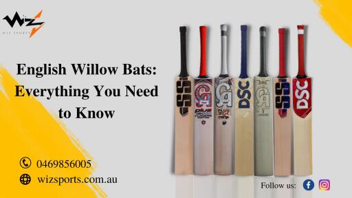 When you decide to get a decent cricket bat, you will be asked if you want a Kashmir Willow or an English Willow bat. And you'll understand at that point that you have no idea what you're talking about. So, in this piece, we'll explain the differences between the two, as well as provide you with all the necessary information regarding English Willow bats.
Know More: https://wizsports.com.au/