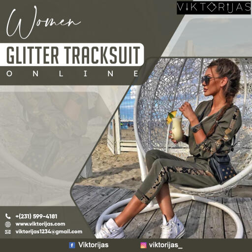 Make a trending addition to your wardrobe with a fresh pick from our range of women glitter tracksuits. Check out our latest collection of women glitter tracksuits online at viktorijas.com.

https://www.viktorijas.com/products/glitter-tracksuit