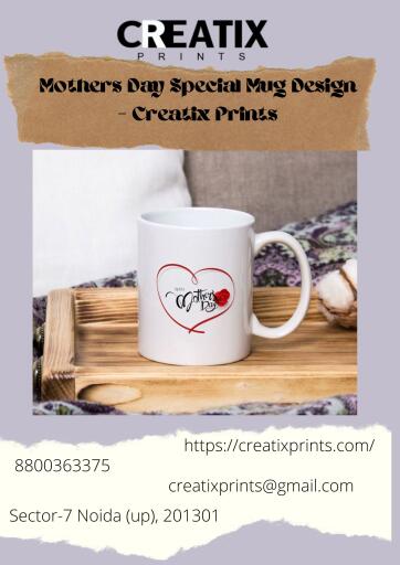 As mother's day is coming soon and you are searching or thinking to gift your mother a mug on this special day? If so, creatix prints have brought  Mothers day special mug design, you can select your design according to your preference and you can also order your customized design. Choose from a wide range of printed coffee mugs & cups online. Buy coffee cups & mugs from Creatix Prints Now!
https://creatixprints.com/product/anniversary-gift/