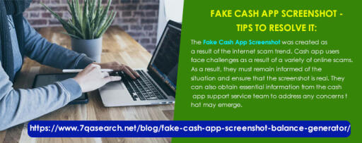The Fake Cash App Screenshot was created as a result of the internet scam trend. Cash app users face challenges as a result of a variety of online scams. As a result, they must remain informed of the situation and ensure that the screenshot is real. They can also obtain essential information from the cash app support service team to address any concerns that may emerge. https://www.7qasearch.net/blog/fake-cash-app-screenshot-balance-generator/
