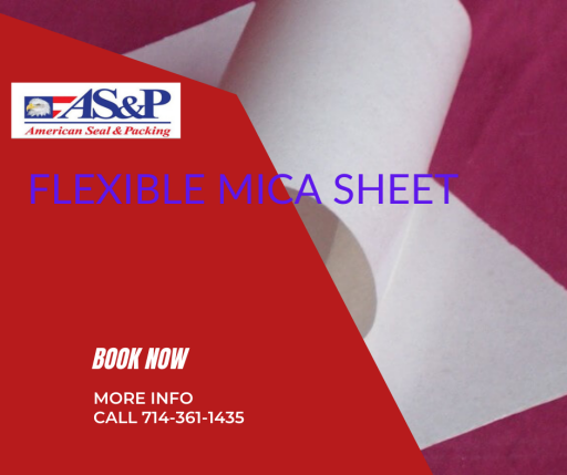 We provide a high-Quality flexible mica sheet. It is manufactured using high-grade raw materials and can be customized. For more information visit the website.
https://www.gasketing.net/mica.php