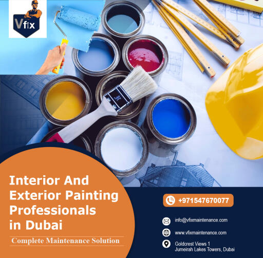 Interior & Exterior Painting in Dubai
If you have any Interior and Exterior Painting requirements, consult Vfix Maintenance, a home maintenance company in Dubai that also offers plumbers in Dubai, masonry services in Dubai and a lot more!