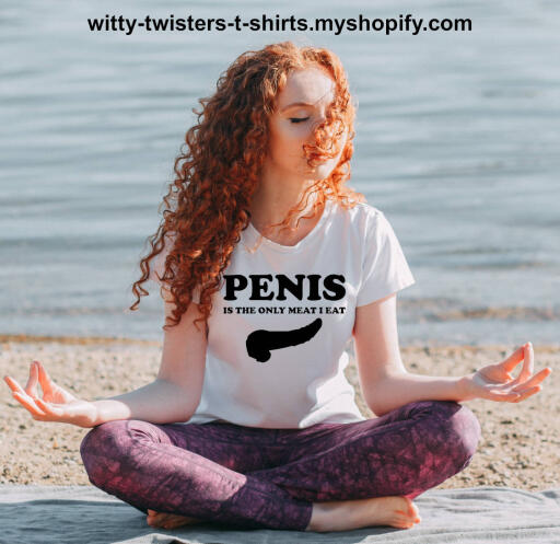 If you're a vegetarian or a vegan that doesn't eat meat, but you do eat penis, then wear this funny adult humor t-shirt and let others know that you do eat the meat after all. Of course, a penis has no meat, but has been referred to as that, like, forever. So, give others a laugh with your lesson to not eat the meat.

Buy this sexually suggestive vegetarians or vegan t-shirt here:

https://witty-twisters-t-shirts.myshopify.com/search?q=Penis+Is+The+Only+Meat+I+Eat