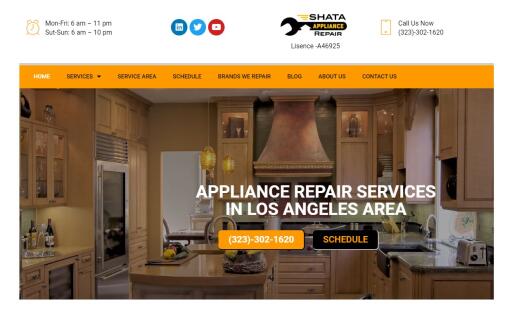 Shata Appliance - Subzero repair,Viking repair, Wolf repair and GE repair in Santa Monica, Beverly Hills,Los Angeles,Calabasas,Hermosa Beach,Culver City,Woodland Hills,Woodland Hills,Marina Del Ray,Encino,Sherman Oaks,Pacific Palicades,Tarzana,Studio City and Malibu

Read More:-  https://shataappliance.com/

Shata Appliance Repair feels proud of itself because of top-tier workmanship and top-class appliance repair services. We have the largest and the best appliance parts inventory and all our appliance parts are original equipment from the manufacturer. The technicians at Shata Appliance Repair are highly skilled and have most of the up to date equipment, help people by repair appliances of all brands.

#VikingrepairinCalabasas #VikingrepairinLosAngeles #VikingrepairinCalabasas #VikingrepairinHermosaBeach #VikingrepairinCulverCity #VikingrepairinWoodlandHills #VikingrepairinMarinaDelRay #VikingrepairinShermanOak