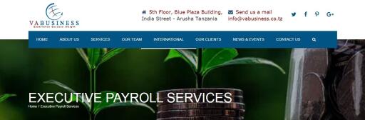 Top Executive Payroll Services- This service includes gross to net pay calculation, preparing various payroll monthly returns, receiving payroll funds from client.

VA Business Assurance Services is the fastest growing accounting and auditing firm providing business assurance services all over Tanzania, operating from Arusha and Zanzibar. We provide audit and other assurance services to a number of clients drawn from various industries. VA Business Assurance Services is recognized international through its membership to PrimeGlobal an association of Independent Accounting Firms. VA Business Assurance Services is also registered with Public Company Accounting Oversight Board (PCAOB-US) as eligible for auditing or participating in the external audit of company listed in USA.

#Auditfirmsintanzania #Internalaudittanzania #Auditandassuranceservices #Executivepayrollservices #Businessconsultingintanzania #Accountancyservicesintanzania #Executiveselectionintanzania #Taxationcomplianceandconsultingservices #VAbusinessassuranceservices #Auditingandconsultingsolution #Financialandaccountingservices #Taxconsultantsservices #Auditingfirmsintanzania #Financialanalystintanzania #ExternalAuditorServicesintanzania #internalauditingintanzania #PrimeGlobalinTanzania #CPAFirminTanzania

Read More:- https://www.vabusiness.co.tz/executive-payroll-services-2/