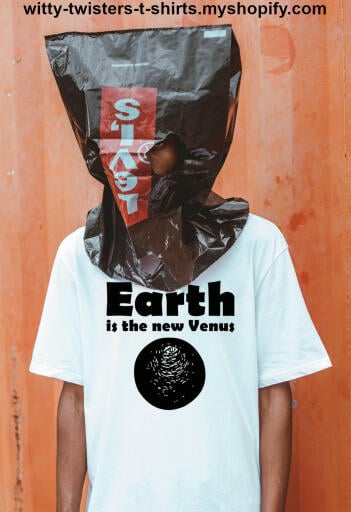 Venus has a thick, toxic atmosphere filled with carbon dioxide and has thick clouds of mostly sulfuric acid that trap heat, causing a runaway greenhouse effect. On Earth, humans have already caused a climate crisis and a runaway greenhouse effect isn't far behind. If you don't want Earth to become the new Venus, then wear this environmental t-shirt to warn others of what's to come. 

Buy this ecological awareness t-shirt here:

https://witty-twisters-t-shirts.myshopify.com/products/earth-is-the-new-venus-1?_pos=1&_sid=28924cfaa&_ss=r&variant=39669605269638