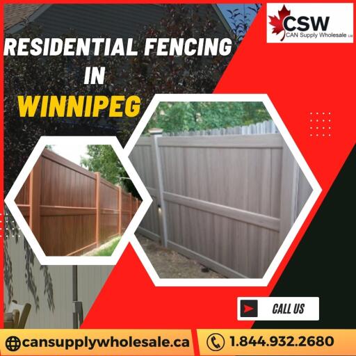 Residential Fencing in Winnipeg creates your private haven, shielding you from prying eyes as you unwind and entertain. Embrace your paradise, undisturbed by wandering pedestrians or curious neighbors, with the ideal fence that complements your lifestyle effortlessly. Safeguard your cherished moments and find peace in seclusion with classic full privacy PVC Fence now. To get more details call us at 8449322680 & visit https://cansupplywholesale.ca/fencing-winnipeg-mb/.