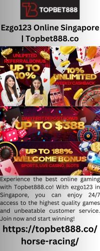 Experience the best online gaming with Topbet888.co! With ezgo123 in Singapore, you can enjoy 24/7 access to the highest quality games and unbeatable customer service. Join now and start winning!


https://topbet888.co/horse-racing/