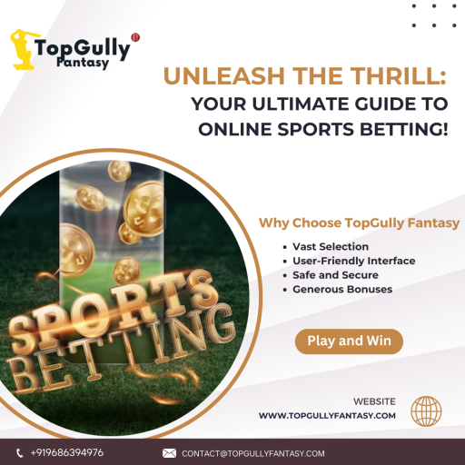 Immerse yourself in the world of exciting online sports betting with Top Gully Fantasy. Place your bets securely on a wide range of sports events while enjoying a safe and reliable casino experience like no other.
Visit: https://topgullyfantasy.com/sport-betting/