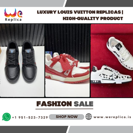 Louis Vuittion at affordable pricing. It is because most replica industries have become smart by producing innovative replicas that are not identifiable. Louis Vuitton replicas can be an alluring option for those who want to mimic the style of designer of the luxury brand.

Website: https://wereplica.is/product-category/shoes/louis-vuitton-shoes/
