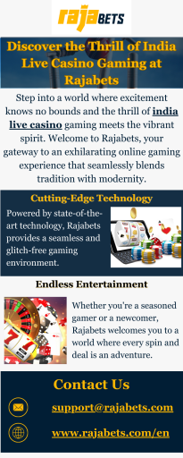 Step into a world where excitement knows no bounds and the thrill of india live casino gaming meets the vibrant spirit. Welcome to Rajabets, your gateway to an exhilarating online gaming experience that seamlessly blends tradition with modernity.
https://rajabets.com/en/live-casino