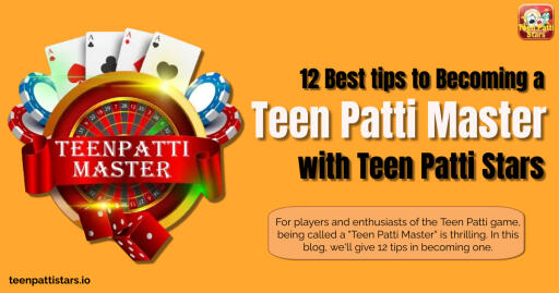 For players and enthusiasts of the Teen Patti game, being called a "Teen Patti Master" is thrilling. In this blog, we'll give 12 tips in becoming one.

Reference: https://teenpattistars.io/12-best-tips-to-becoming-a-teen-patti-master-with-teen-patti-stars/

#teenpattistars #teenpatti #teenpattiIndia #Indianteenpatti #onlineteenpatti #teenpatti2023 #teenpattirealcash #teenpattigame #teenpattionline #teenpattirules #teenpattiapp #teenpattionlinegame #playteenpatti #bestteenpatti #teenpattiwin #teenpatti101 #teenpattivariations #teenpattimaster #teenpattigold