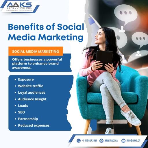 Aaks Consultant Inc. brings you the key benefits of Social Media Marketing - increased brand exposure, community building, and a direct line to your audience. Ready to make your brand shine?
More Visit Us: https://www.aaks.ca/
Call: 1 416-827-2594
#SocialMediaAdvantage #DigitalEngagement #BrandVisibilityBoost #SocialSuccess #AaksImpact #OnlineCommunityBuilding #SocialMediaROI #AudienceConnection #DigitalBrandLift #webdesigncanada #aaks