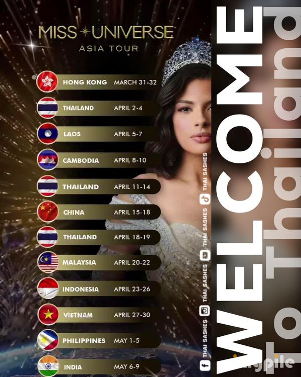 Miss - miss universe 2023 visitara varios paises asiaticos. KCctBG