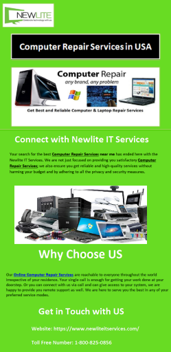 Watch the Infographics and Learn How to Choose Best Computer Repair Services in USA by Newlite IT Services Team. Visit: https://pcsupportservices.tumblr.com/post/651428069368840192/computer-repair-services-in-usa