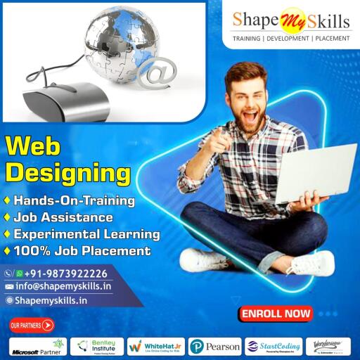 ShapeMySkills gives real-time and placement-centered Web Designing Training in Noida. Our Web Designing Training consists of fundamental to the superior stage and our course is designed to get the location in proper software program corporations in Noida. ShapeMySkills is one of the fine Web Designing Institutes in Noida. For more details, you can contact us at +91-9873922226 or visit our website https://shapemyskills.in/courses/web-design-included-php/.