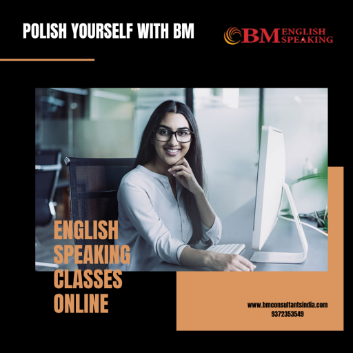 BM Consultant India provides english speaking classes online in which you can get the basic courses to put a first step on success and where you will grow step by step and rise and shine with confidence. Lets make your skills perfect with BM and visit the website for more information and for online classes click here:https://www.bmconsultantsindia.com/ or call on: 9372353549.