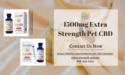 Extra strength pet CBD is a high-quality product made with organic ingredients. Flower of Life CBD offers CBD products at a competitive price. 1500gm Extra strength pet CBD boosts healing and overall quality of life for any size pet. To find out more information, you can contact us or visit the website: https://folcbd.com/products/pet-cbd-tincture-extra-strength-1500mg