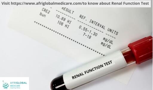 By choosing to have a Renal function Test, you can lower your risk of developing kidney disease. Afriglobal Medicare offers a comprehensive selection of renal function tests using top-notch pathology testing technology in Nigeria. Visit our website or call us at 016291000 to learn more about our services.https://www.afriglobalmedicare.com/how-to-keep-your-kidney-healthy-and-functional/