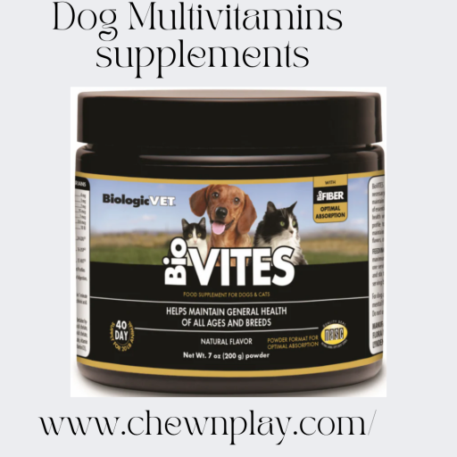 Introducing Chew N Play, the best dog Multivitamins supplements on the market! This chewable supplement is packed with essential vitamins and minerals that your dog needs to stay healthy and active. From vitamins A, B, and C to zinc and selenium, Chew N Play has it all covered. And because it's in a delicious chewable form, your dog will love it!
For more details visit: https://chewnplay.com/products/biovites-complete-multi-nutrient-supply?_pos=3&_psq=suppliment&_ss=e&_v=1.0
