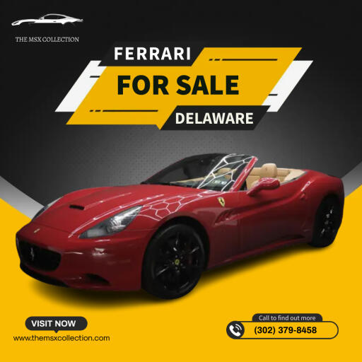 When you think of cars, the first thing that comes to mind is probably a Ferrari. If you are a car enthusiast who wants nothing but the best for yourself, buy a Ferrari. You will enjoy a luxury drive in this elegant car, and it is a good investment. Interested in Ferrari for sale in Delaware? Reach out to “The MSX Collection” now and experience premium luxury.

For more info:- https://www.themsxcollection.com/product/ferrari-california-retail/
