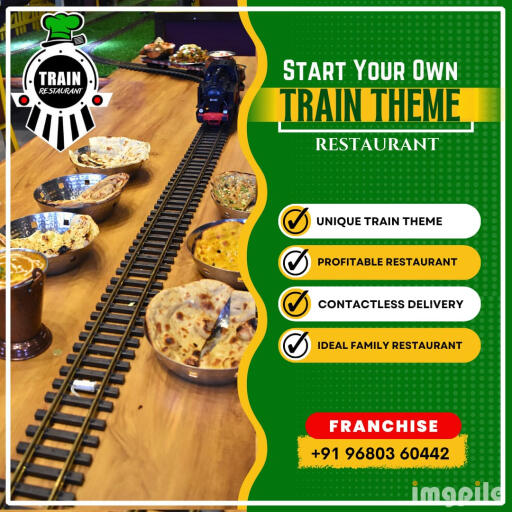 Start Your Own The Most Profitable Ideal Family Unique Train Theme Restaurant in your city with contactless delivery. For more details call us now at +91-9680360442 or visit our website. https://www.trainrestaurant.co.in/