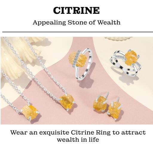 It is one of the unique stones due to its color properties and healing energies. The stone has the power to bring enlightenment and inner peace into the wearer's life. Citrine ring belongs to the crystalline quartz family, which is hard and made up of oxygen and silicon atoms. This warm stone evokes images of sun, warmth, and illumination. Moreover, it brings romance, positive energies, and happiness. https://www.sagaciajewelry.com/rings/citrine-rings