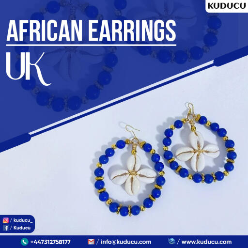 Buy African Earrings in the UK at affordable prices from the kuducu. Our wide array of beaded earrings are clear and sparkling, they are the perfect choice for weddings, parties, or any special event.