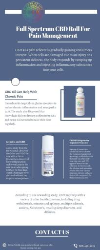 If you are struggling with pain, use CBD freeze for pain relief. CBD freeze roll-on applies to the area of concern and quickly experiences relief from muscle tension, pain, and stiffness. To know more, visit the website: https://folcbd.com/products/broad-spectrum-cbd-freeze-500mg-cbd-3oz