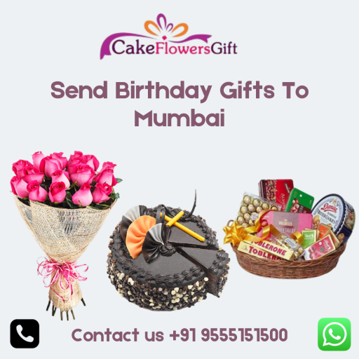Online Birthday Gift Delivery in Mumbai - cakeflowersgift.com is one of the best Birthday Gift delivery service providers in Mumbai city. We provide same-day Birthday Gift delivery in Mumbai, Send Birthday Gifts to Mumbai, and Midnight Birthday Gift Delivery in Mumbai. We deliver Birthday Gifts with a smile to Chennai, Bangalore, Delhi, and Hyderabad. Book your cake & flower order today! Contact us +91 9555151500
