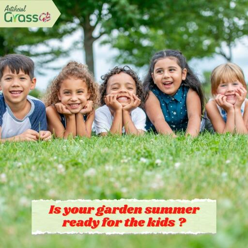 What makes it a good choice for kids?
 No mess
 Non-slippery 
 Soft on the skin
 Cool under little feet
 Mud and puddle free
Get your FREE samples at: https://www.artificialgrassgb.co.uk/