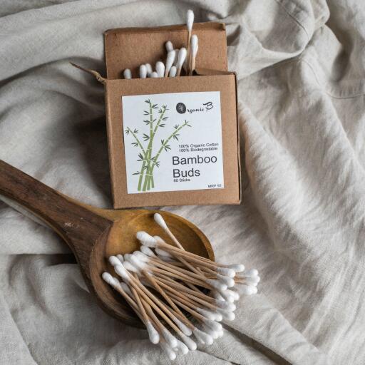 The eco-friendly Bamboo cotton swabs/Q-Tips from Organic B are the perfect plastic-free alternative. We’re confident you will not notice any difference in the quality of our bamboo cotton swabs compared to plastic-stemmed cotton buds. Be the first to Review this product at ₹ 180.

https://goingzero.in/products/bamboo-cotton-swabs-q-tips-pack-of-2
