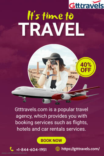 Gtttravels is a travel agency that offers all airlines flights booking, hotel booking and car rental services. Find the best flight deals for your destination of choice on our website!

Please Visit Our Website:- https://gtttravels.com/

Mobile:- +1-844-604-1951

Email:- info@gtttravels.com
