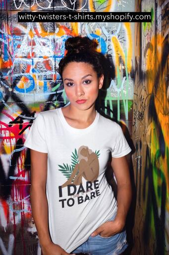 If you're a woman that's a nudist, naturist, or exhibitionist, then you dare to bare. Wear this sexy Bare Wear t-shirt and get other people to dare to bare too. This sexy nudity t-shirt also makes a great gift for female college students that not only dare to bare, it's a required course.

Buy this sexy Bare Wear t-shirt for women nudists here:

https://witty-twisters-t-shirts.myshopify.com/products/i-dare-to-bare?_pos=1&_sid=e5f6a4546&_ss=r