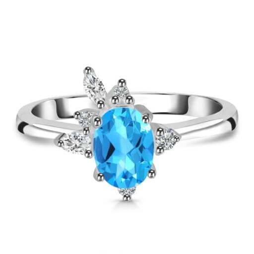 Reveal the energies of mind and knowledge by wearing a graceful blue Swiss Blue Topaz Ring. It's an appealing birthstone for December. The Swiss Blue Topaz relates to the planet Saturn and is perfect for people having the zodiac sign Virgo. Charming blue gem links with the two important Chakras of the body, the third eye and the Throat Chakra. Get a sophisticatedly pretty look by styling Swiss Blue Topaz Jewelry. Book trendy and best quality silver gemstone Trinkets online at Sagacia Jewelry. Visit-https://www.sagaciajewelry.com/rings/swiss-blue-topaz-rings