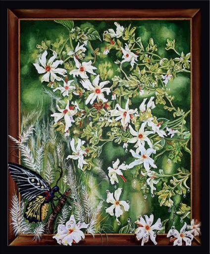 Agamoni" painting is an acrylic on canvas art by Dipankar Saha. For more information visit here: https://dirums.com/artwork-details/agomoni-2190