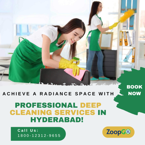 Diwali is around the corner! Is your house ready to welcome lord Laxmi? If you have not got time for comprehensive cleaning,  then consider reaching out to reliable professionals deep cleaning services in Hyderabad through ZoopGo to achieve a spick and span space. ZoopGo is a highly preferable web portal for all your requirements. Visit here:
https://www.zoopgo.com/hyderabad-deep-cleaning-services