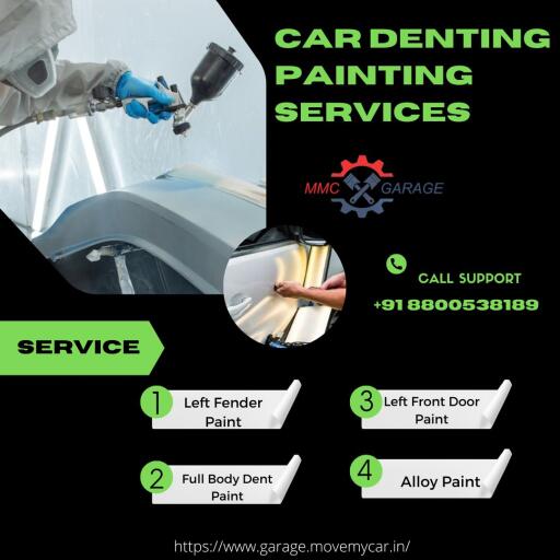 MMC Garage is a leading car denting painting services company in Ghaziabad. We providing excellent and professional denting painting services at your doorstep. Our car denting painting professionals are well-experienced and highly skilled in this domain.
Visit: https://www.garage.movemycar.in/ghaziabad/denting-and-painting