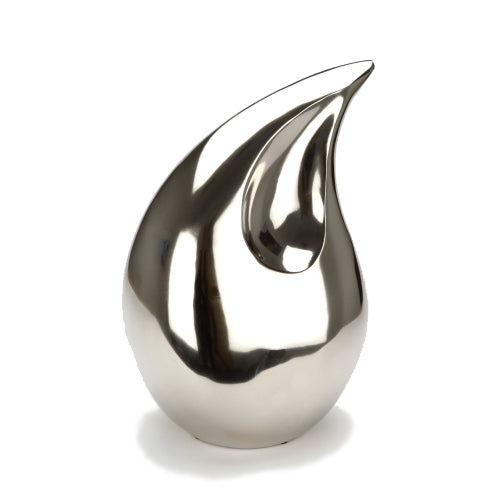 The Imbratisare urn for ashes has a beautiful luminescent design with a polished silver coating. It is part of our teardrop urn range, making it a truly elegant memorial for your loved one.

https://ashescremationurn.com.au/products/imbratisare-adult-ashes-urn