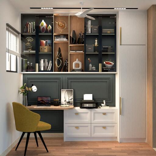 Home office design are gaining popularity day by day. In small, organised space you do lot of your office work. See more office design by visiting the website.
https://kreatecube.com/design/office/home-office-design/14449
